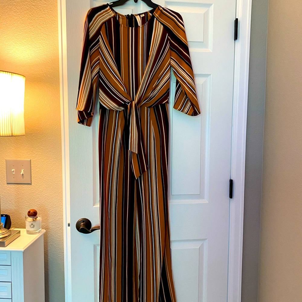 Striped jumpsuit